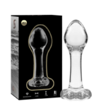 NEBULA SERIES BY IBIZA – MODELO 2 PLUG CRISTAL TRANSPARENTE 11 CM -O- 3.5 CM
