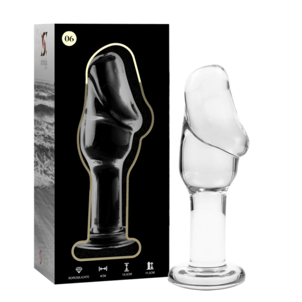 NEBULA SERIES BY IBIZA – MODELO 6 PLUG CRISTAL TRANSPARENTE 12.5 CM -O- 4 CM