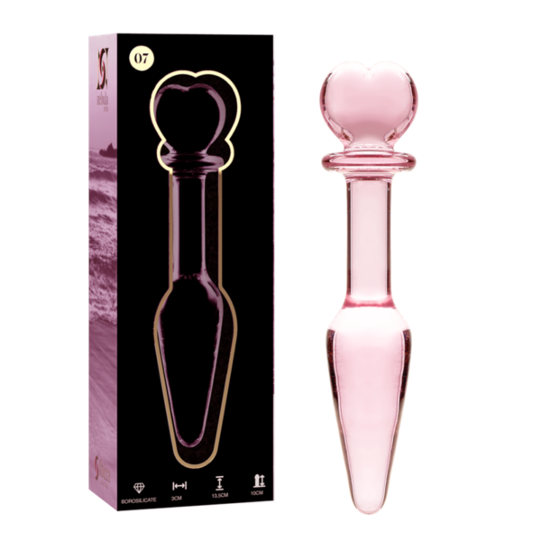 NEBULA SERIES BY IBIZA – MODELO 7 PLUG CRISTAL ROSA 13.5 CM -O- 3 CM