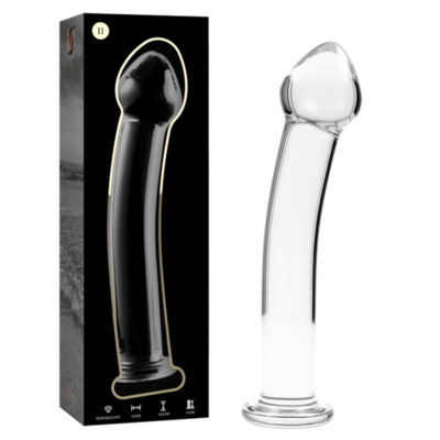 NEBULA SERIES BY IBIZA – MODELO 11 DILDO CRISTAL TRANSPARENTE 16 CM -O- 3 CM