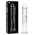 NEBULA SERIES BY IBIZA – MODELO 12 DILDO CRISTAL TRANSPARENTE 17 CM -O- 3.5 CM