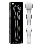 NEBULA SERIES BY IBIZA – MODELO 13 DILDO CRISTAL TRANSPARENTE 18 CM -O- 3.5 CM