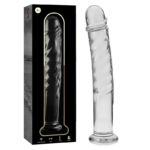 NEBULA SERIES BY IBIZA – MODELO 16 DILDO CRISTAL TRANSPARENTE 18.5 CM -O- 3 CM