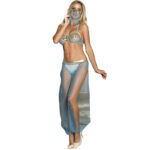 SUBBLIME – SET DE LENCERIA INDIA STYLE AZUL L/XL