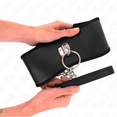 KINK – COLLAR CON CORREA 65 CM ANCHO NEGRO AJUSTABLE 40-55 CM X 10 CM