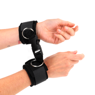 KINK – MUÑEQUERAS NEOPRENO CON CIERRE DE GANCHO NEGRO AJUSTABLE 22-34 CM