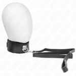 KINK – COLLAR CON CORREA 116 CM DE PIEL NEGRO AJUSTABLE 40-48 CM X 6 CM