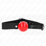 KINK – MORDAZA DE BOLA 4 CM SUAVE DE TPE MODELO 1 66 x 2.5 CM AJUSTABLE 41-61 CM