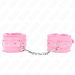 KINK – MUÑEQUERAS FORRADAS PREMIUM ROSA CON CORREA ROSA AJUSTABLE 17-29 CM X 6 CM
