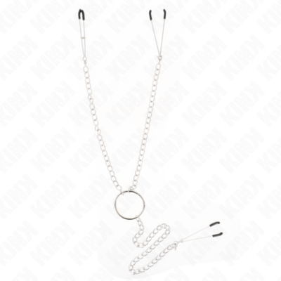 KINK – PINZAS PARA PEZONES Y CLÍTORIS CON CADENA 30 CM MODELO 1