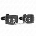 KINK – MUÑEQUERAS CON TACHUELAS NEGRO 35 X 6 CM