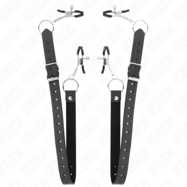KINK – PINZAS PARA CLÍTORIS 4 ENGANCHES AJUSTABLE 34-48 CM