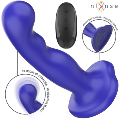 INTENSE – SHORTY VIBRADOR CON VENTOSA AZUL CONTROL REMOTO