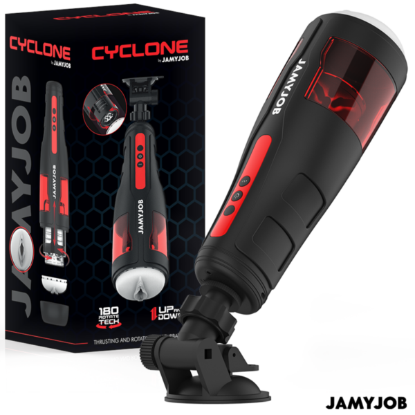 JAMYJOB – CYCLONE MASTURBADOR VAGINA AUTOMÁTICO 10 MODOS ROTACIÓN Y EMPUJE