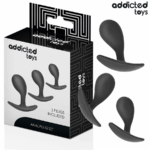 ADDICTED TOYS – SET DE 3 PLUG ANAL SILICONA MODELO 3