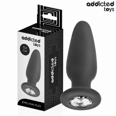 ADDICTED TOYS – PLUG ANAL CON JOYA SILICONA TALLA L 12,6 CM