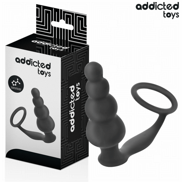 ADDICTED TOYS – PLUG ANAL CON ANILLO SILICONA MODELO 5