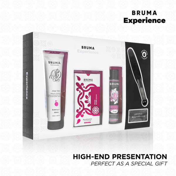 BRUMA XPERIENCE – KIT TENTACIÓN DULCE CHICLE CON POTENCIADOR DE ORGASMOS