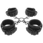 FETISH SUBMISSIVE – SET ESPOSAS MANOS Y TOBILLOS CON FORRO DE NEOPRENO