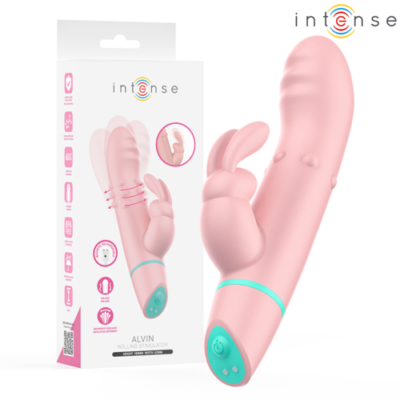 INTENSE – ALVIN ESTIMULADOR RABBIT & VIBRADOR ROLLING + OSCILANTE