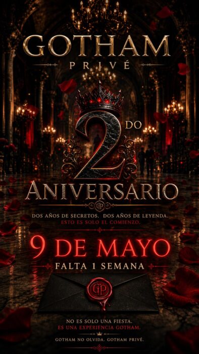 09 Mayo – GOTHAM PRIVÉ 2º ANIVERSARIO